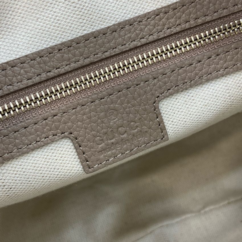 Gvc*1 GG emblem Medium shoulder bag-Taupe