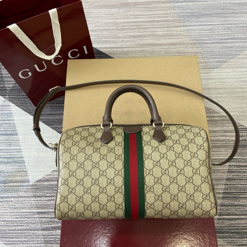 Gvc*1 Ophidia Large Boston Bag