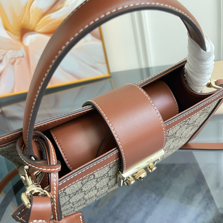 Padlock Medium Top Handle Bag