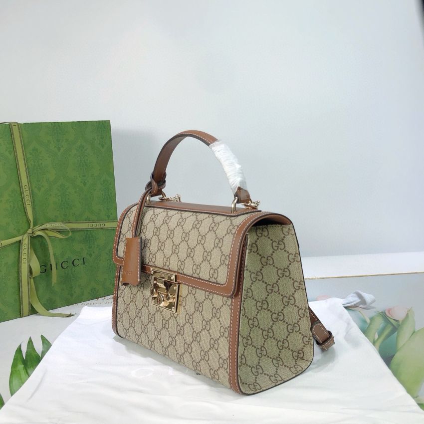 Padlock Medium Top Handle Bag