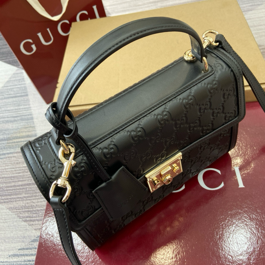 Padlock Medium Top Handle Bag