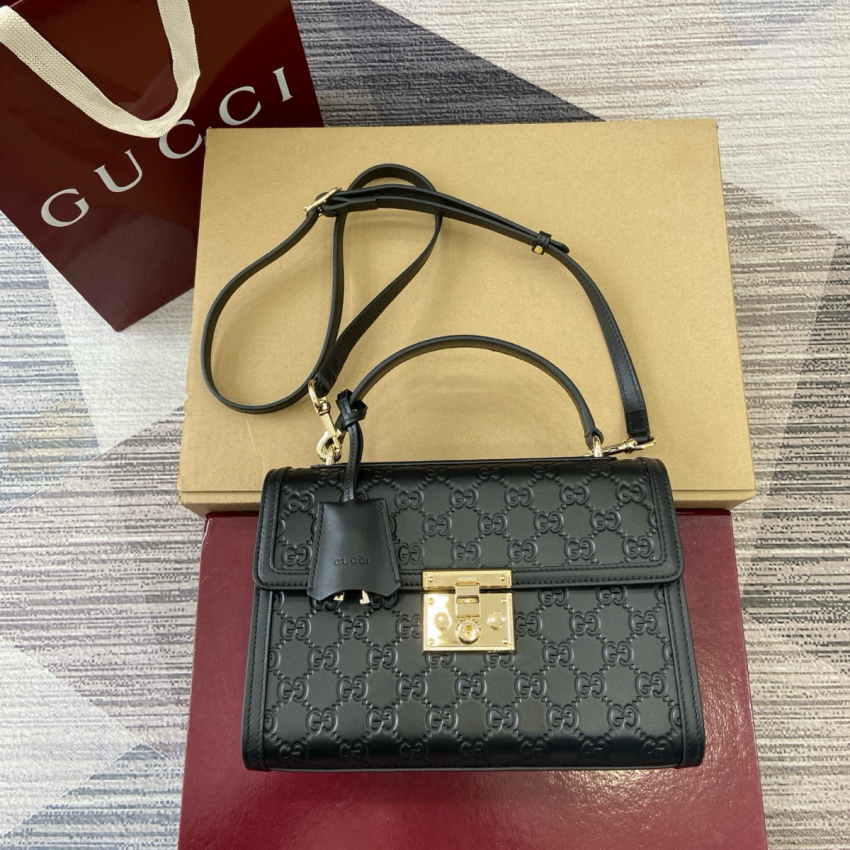 Padlock Medium Top Handle Bag