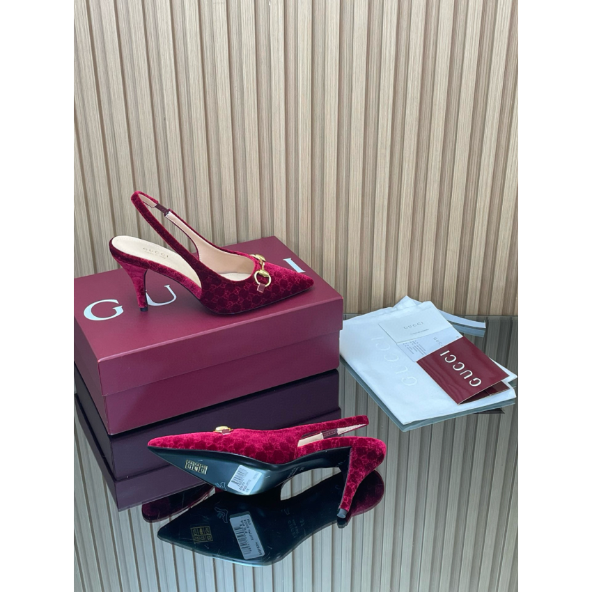 Women's slingback pump with Horsebit