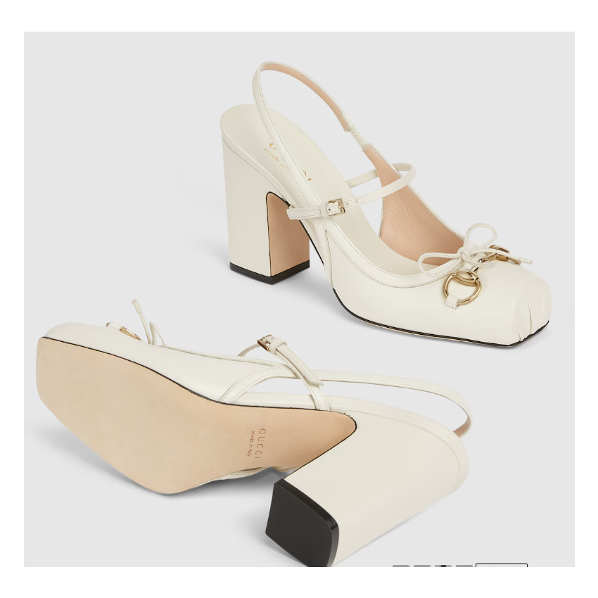Women's slingback pump with Horsebit