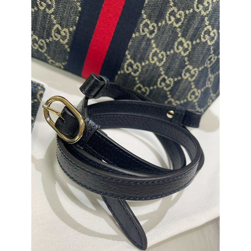 gvc*1 giglio small tote bag-blue and white gg De*1m