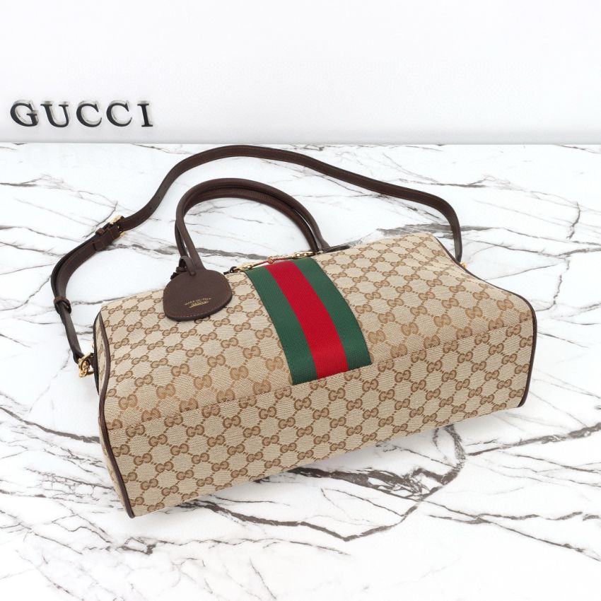 Top grade GG Canvas Gvc*1 Borsetto large boston bag