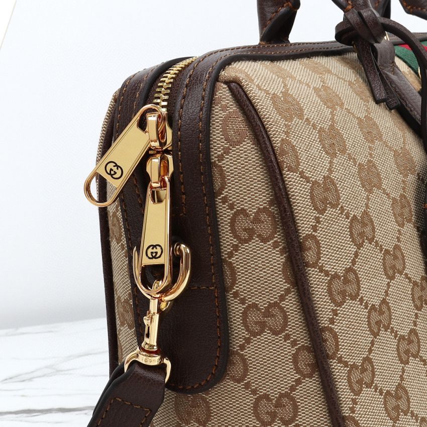 Top grade GG Canvas Gvc*1 Borsetto large boston bag