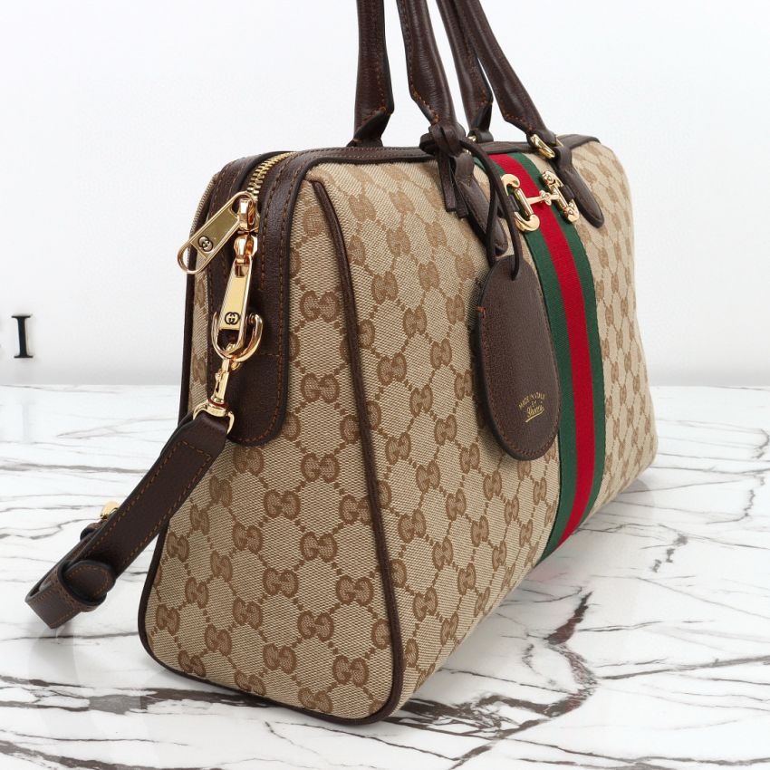 Top grade GG Canvas Gvc*1 Borsetto large boston bag