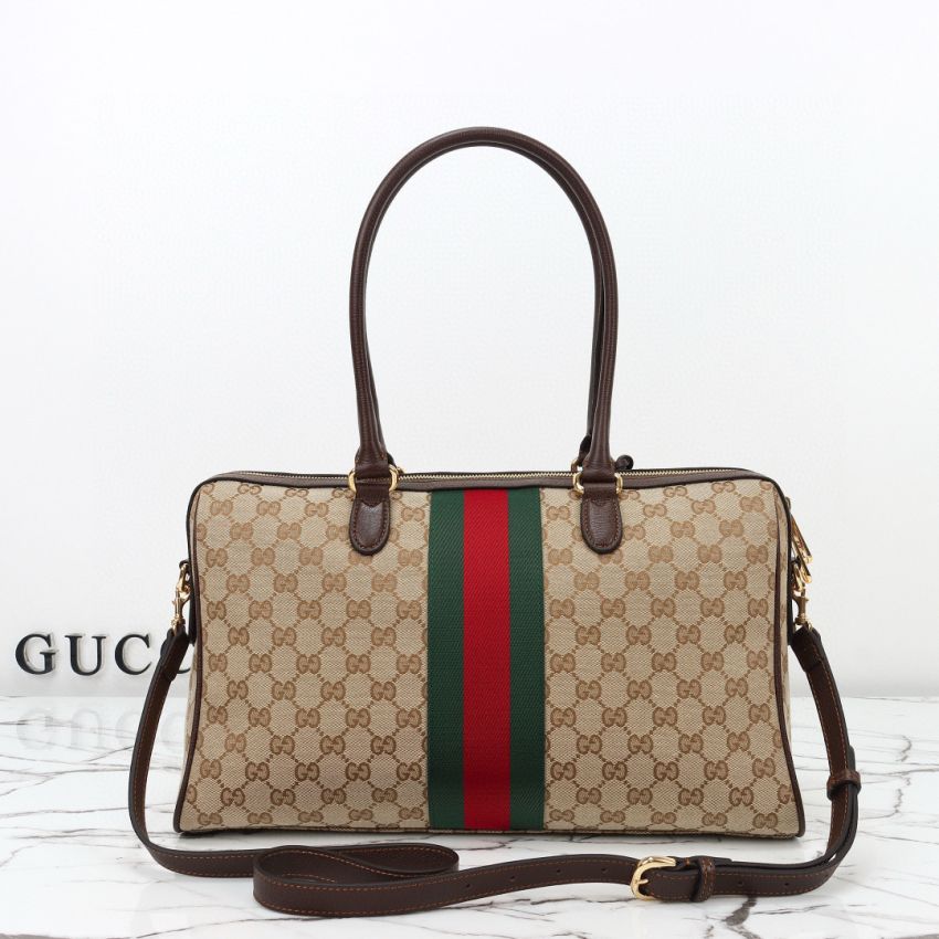 Top grade GG Canvas Gvc*1 Borsetto large boston bag