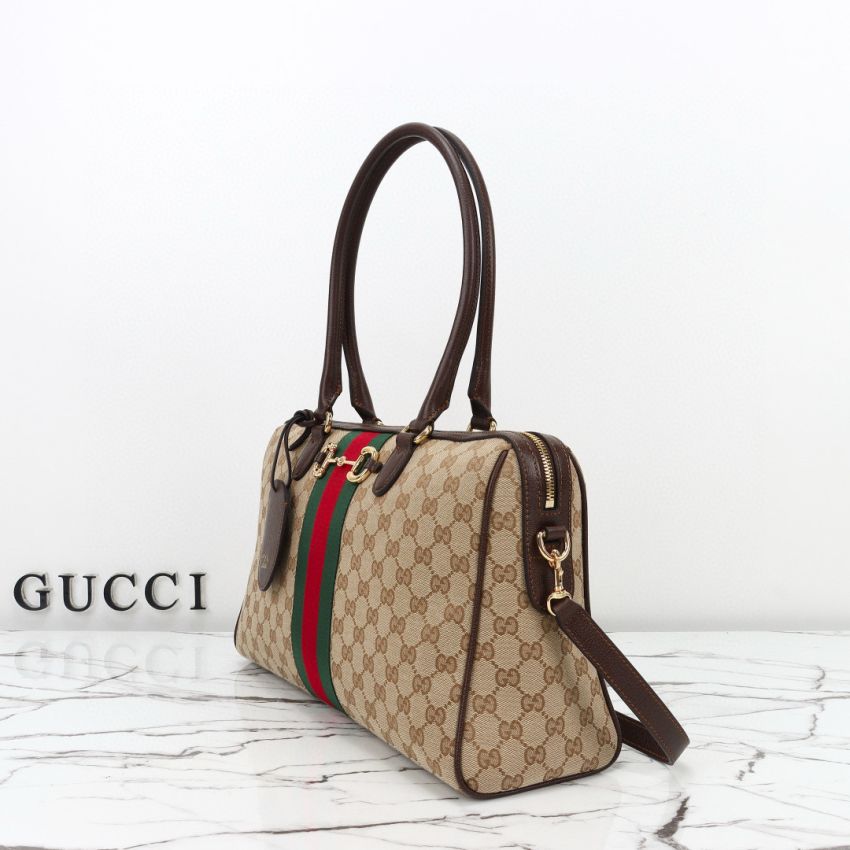 Top grade GG Canvas Gvc*1 Borsetto large boston bag