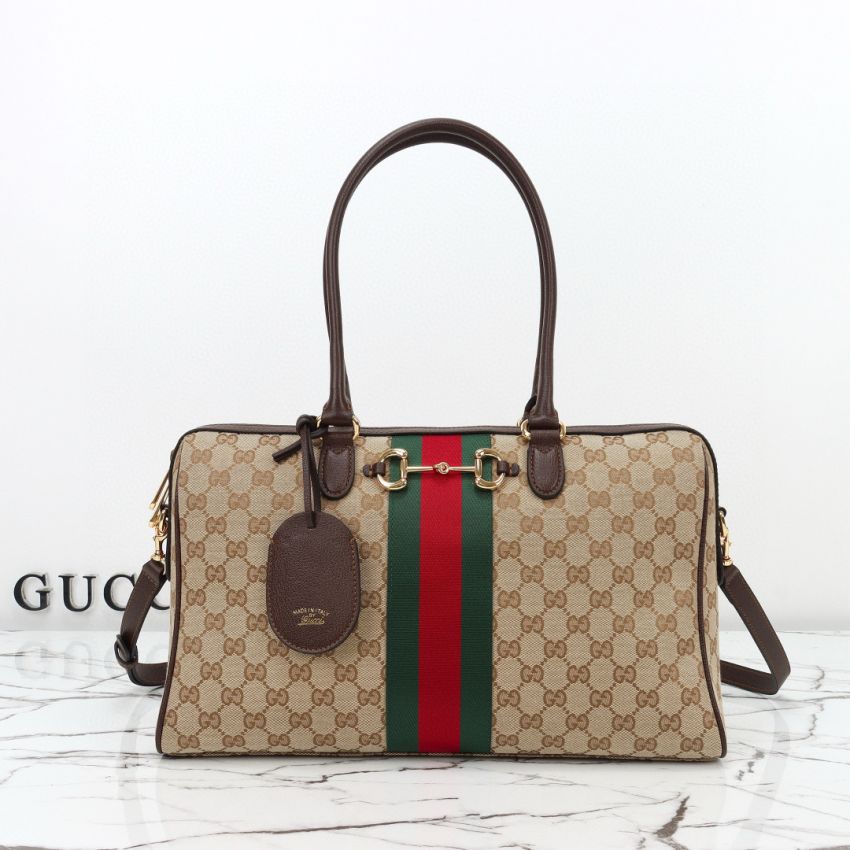 Top grade GG Canvas Gvc*1 Borsetto large boston bag
