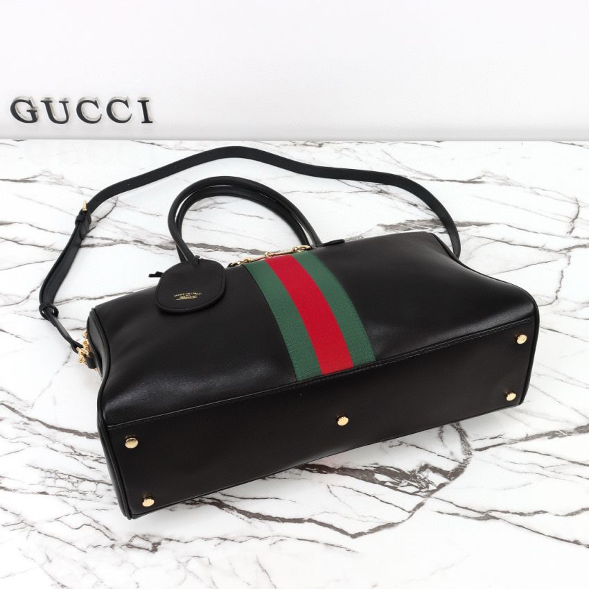Top grade Gvc*1 Borsetto large boston Leather bag