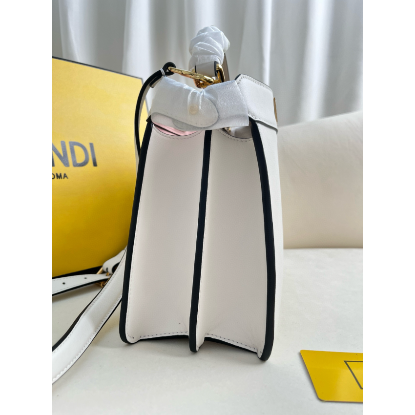 F**di Peekaboo Iseeu Small Bag -White