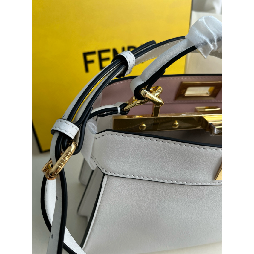F**di Peekaboo Iseeu Small Bag -White