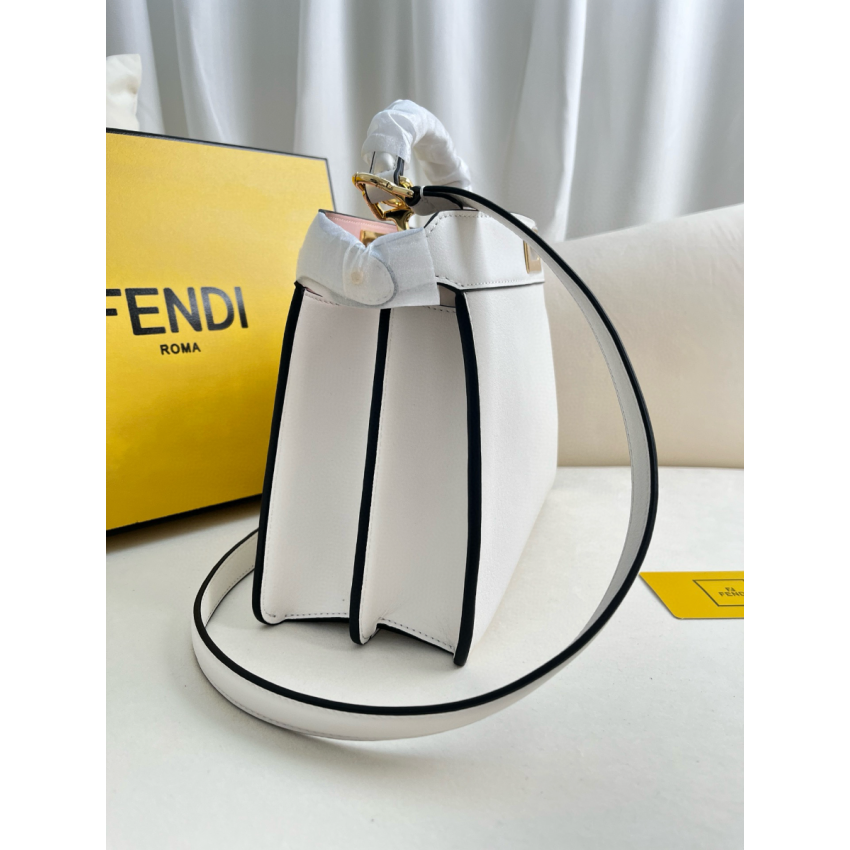 F**di Peekaboo Iseeu Small Bag -White