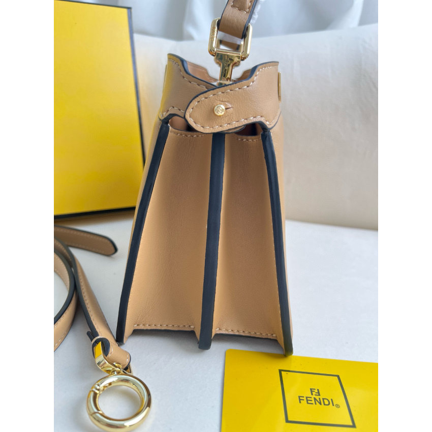 F**di Peekaboo ISeeU Petite Bag-Tan
