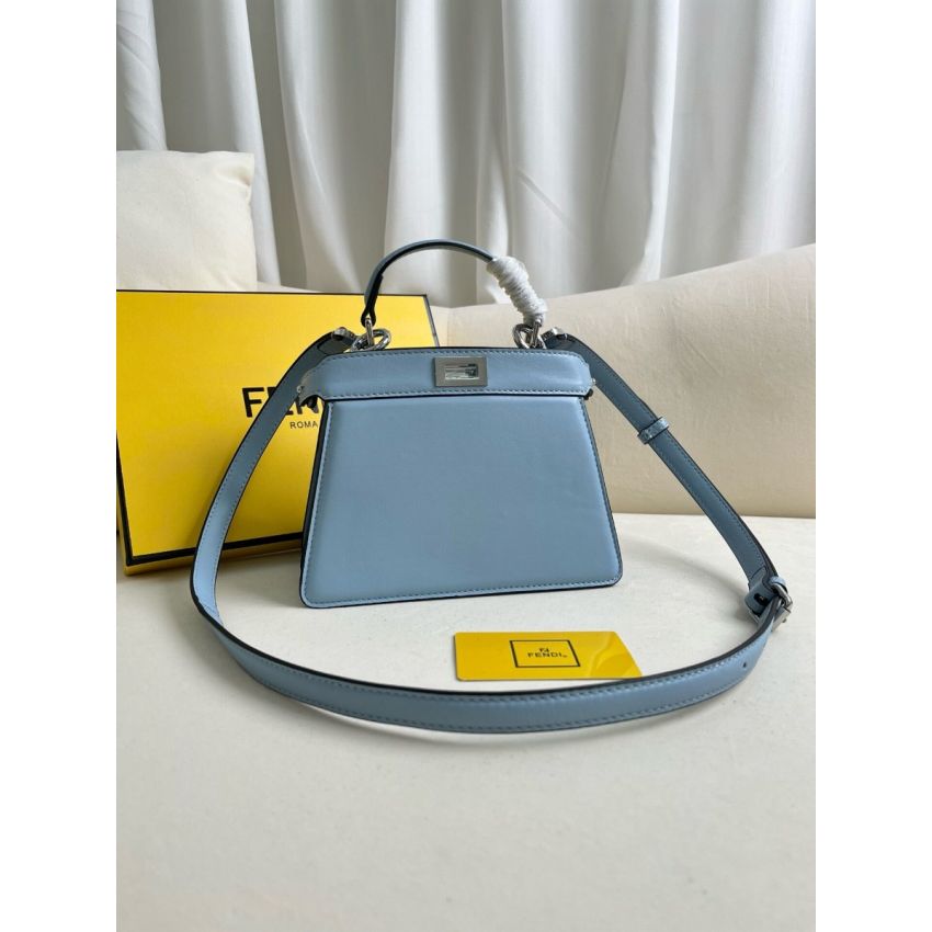F**di Peekaboo ISeeU Petite Bag -Light blue