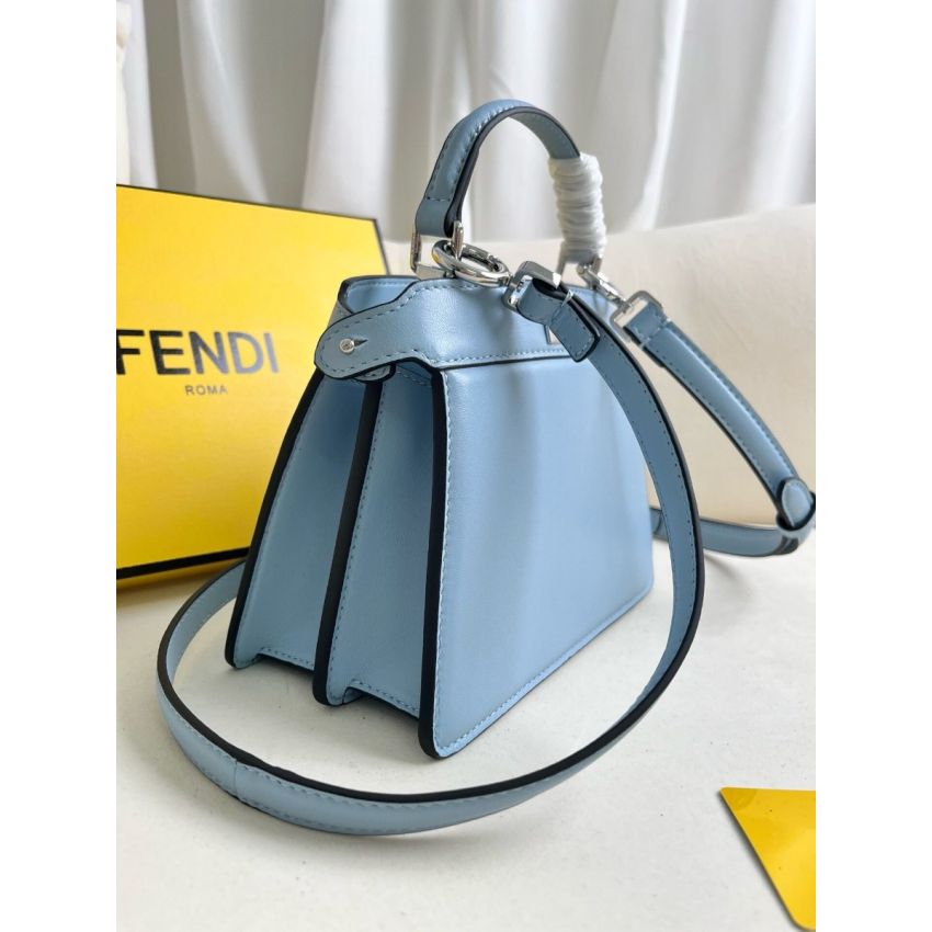 F**di Peekaboo ISeeU Petite Bag -Light blue