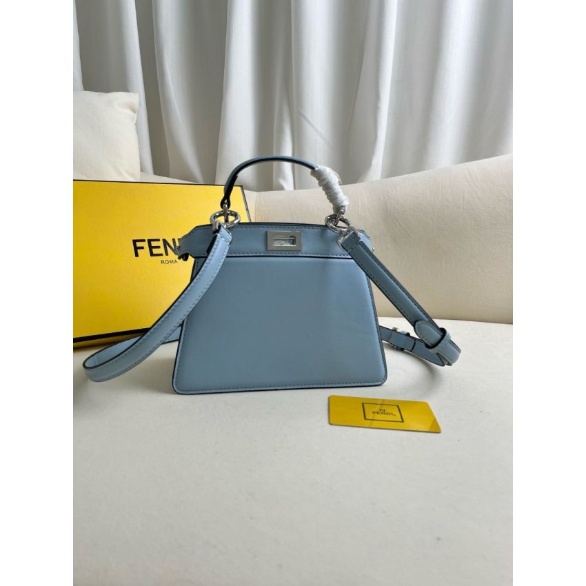 F**di Peekaboo ISeeU Petite Bag -Light blue
