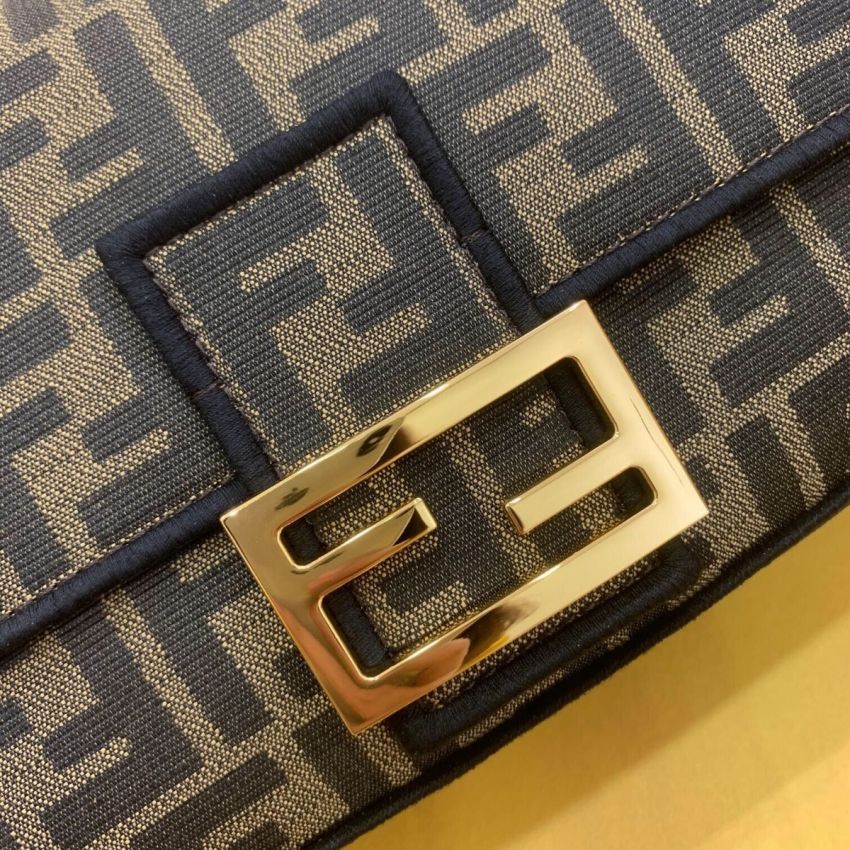 F**di Baguette Jacquard FF fabric bag