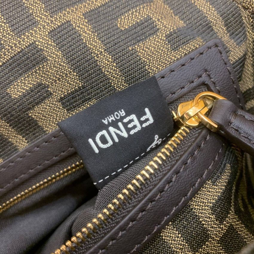F**di Baguette Jacquard FF fabric bag