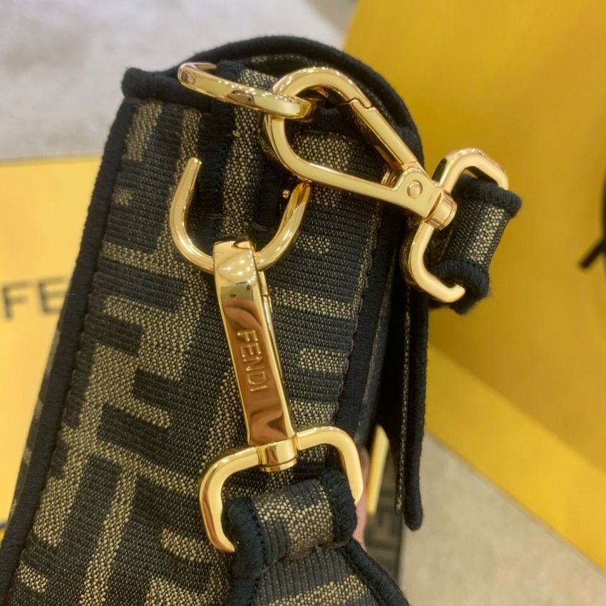 F**di Baguette Jacquard FF fabric bag