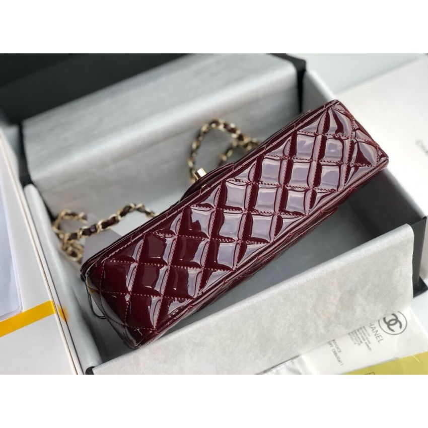 Medium Ch**el Classic Handbag in Shiny leather