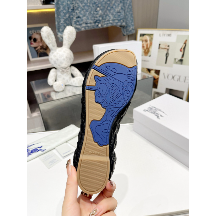Bv*b*rry Leather Sadler Ballerinas , Size 35-41