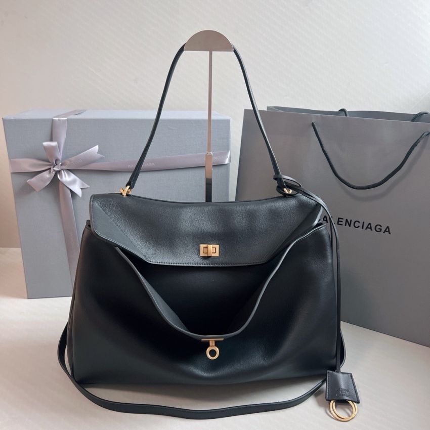 Ba1en*iaga Rodeo Large Handbag- Black