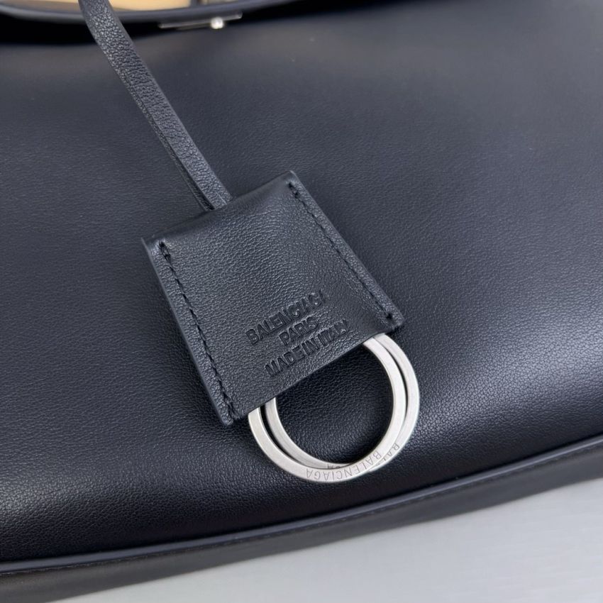 Ba1en*iaga Rodeo Small  Handbag- Black