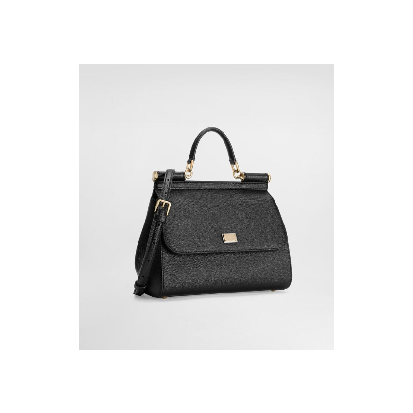 d01ce Gab*a*a large sicily handbag in dauphine leather-black