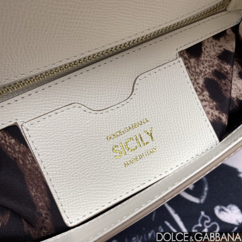 d01ce Gab*a*a large sicily handbag in dauphine leather-white