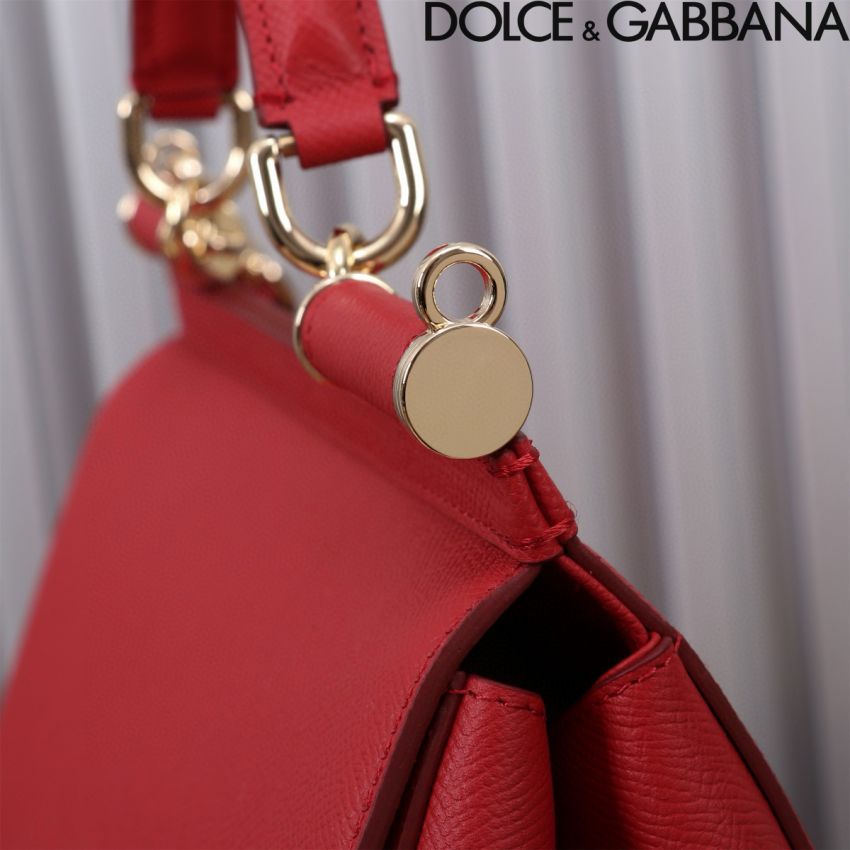 d01ce Gab*a*a large sicily handbag in dauphine leather-red