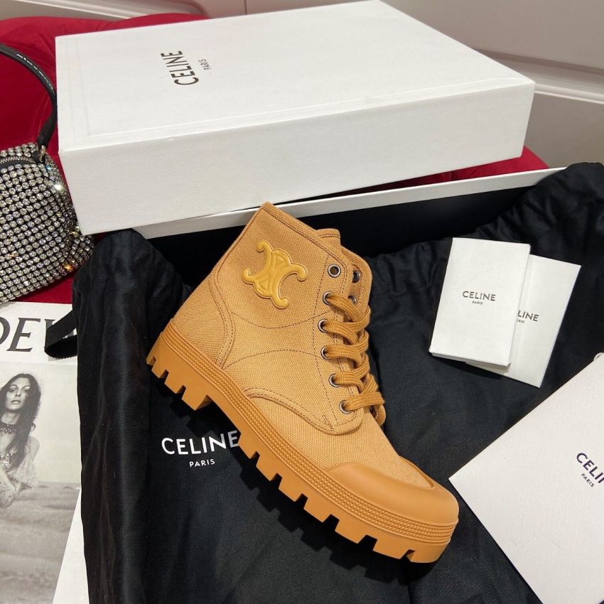 Ce1i*e Bulky Lace-up Unisex Boots, Size 35-46