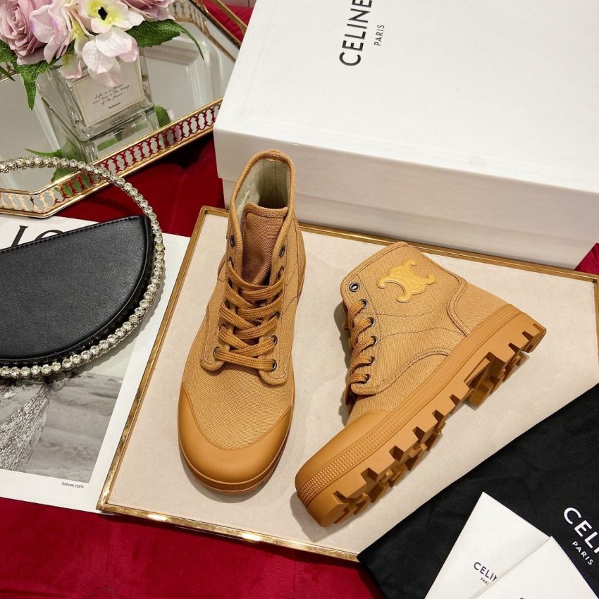 Ce1i*e Bulky Lace-up Unisex Boots, Size 35-46