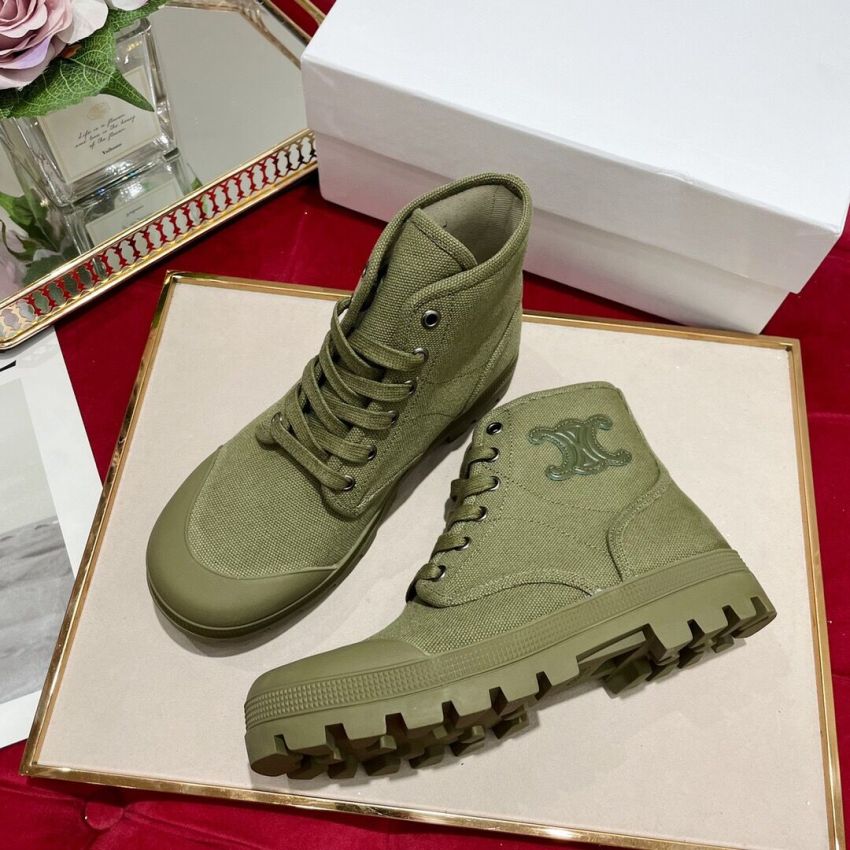 Ce1i*e Bulky Lace-up Unisex Boots, Size 35-46