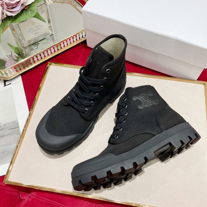 Ce1i*e Bulky Lace-up Unisex Boots, Size 35-46