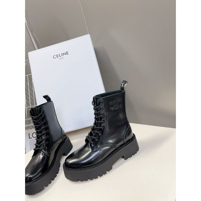Ce1i*e Bulky Lace-up Boots