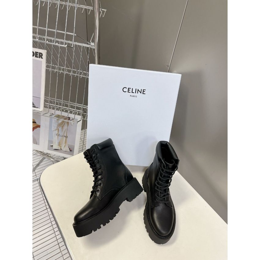 Ce1i*e Bulky Lace-up Unisex Boots