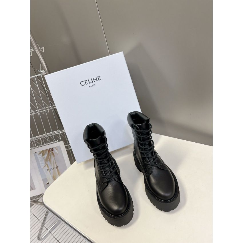 Ce1i*e Bulky Lace-up Unisex Boots