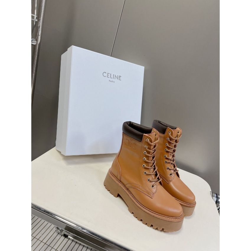 Ce1i*e Bulky Lace-up Unisex Boots