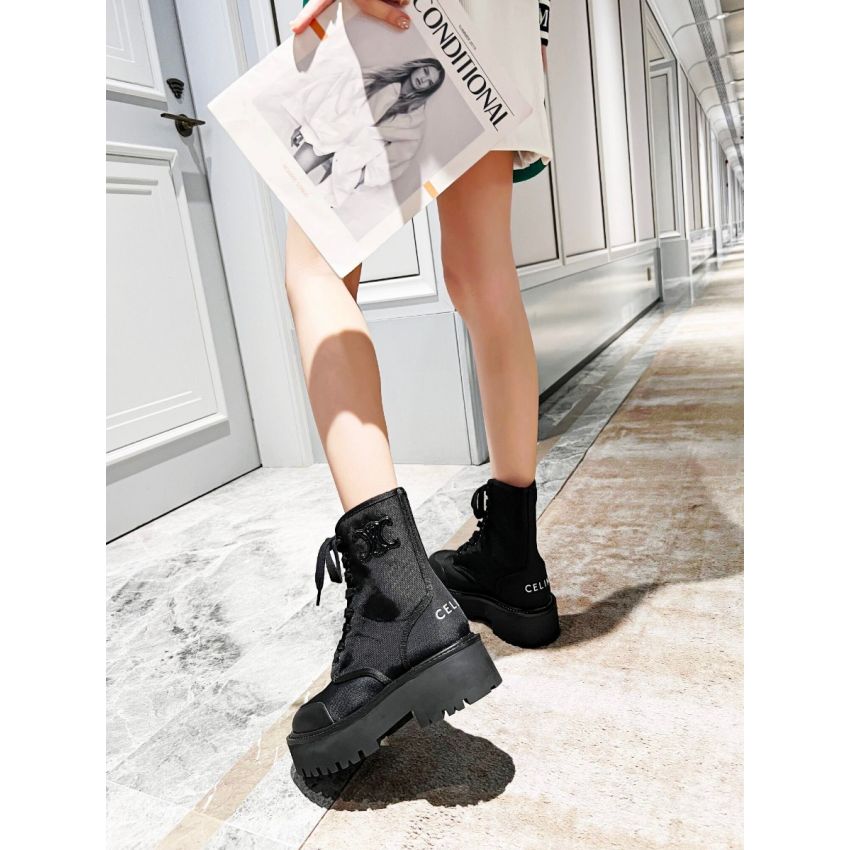 Ce1i*e Bulky Lace-up Boots