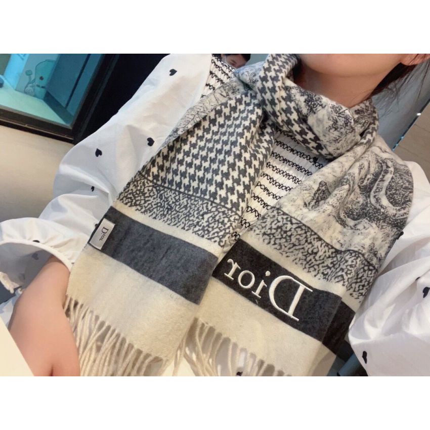 Chr1st1an D10r Cashmere Scarf