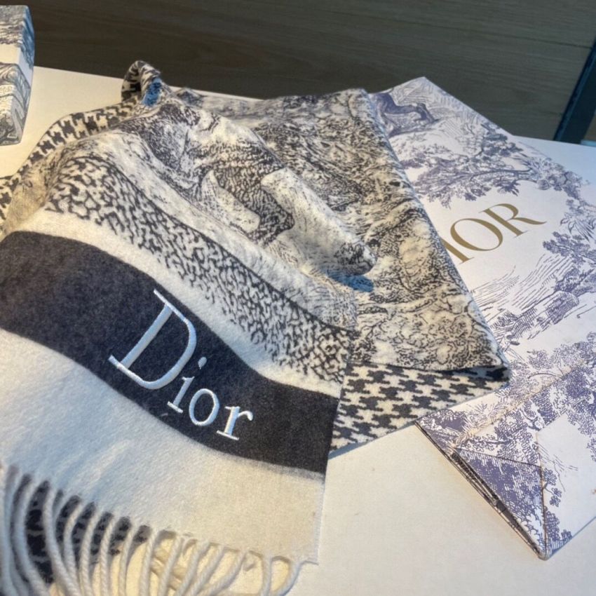 Chr1st1an D10r Cashmere Scarf