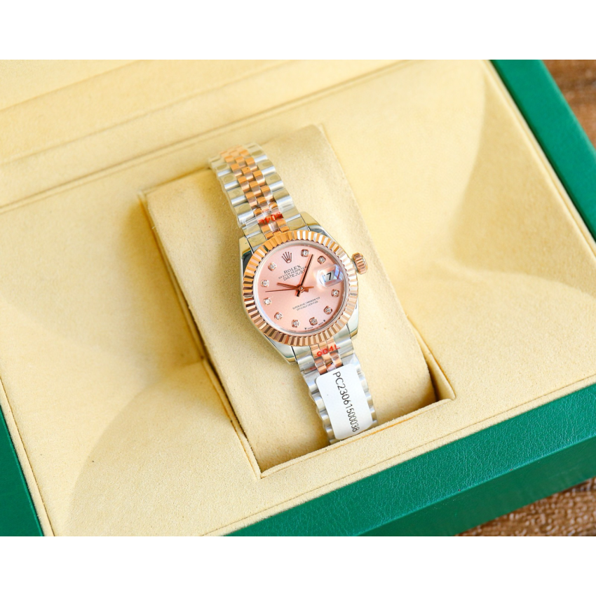 R01ex Lady Datejust 28mm, 31mm, Oystersteel, D1am0nds , 18k rose gold