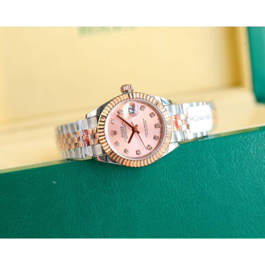 R01ex Lady Datejust 28mm, 31mm, Oystersteel, D1am0nds , 18k rose gold
