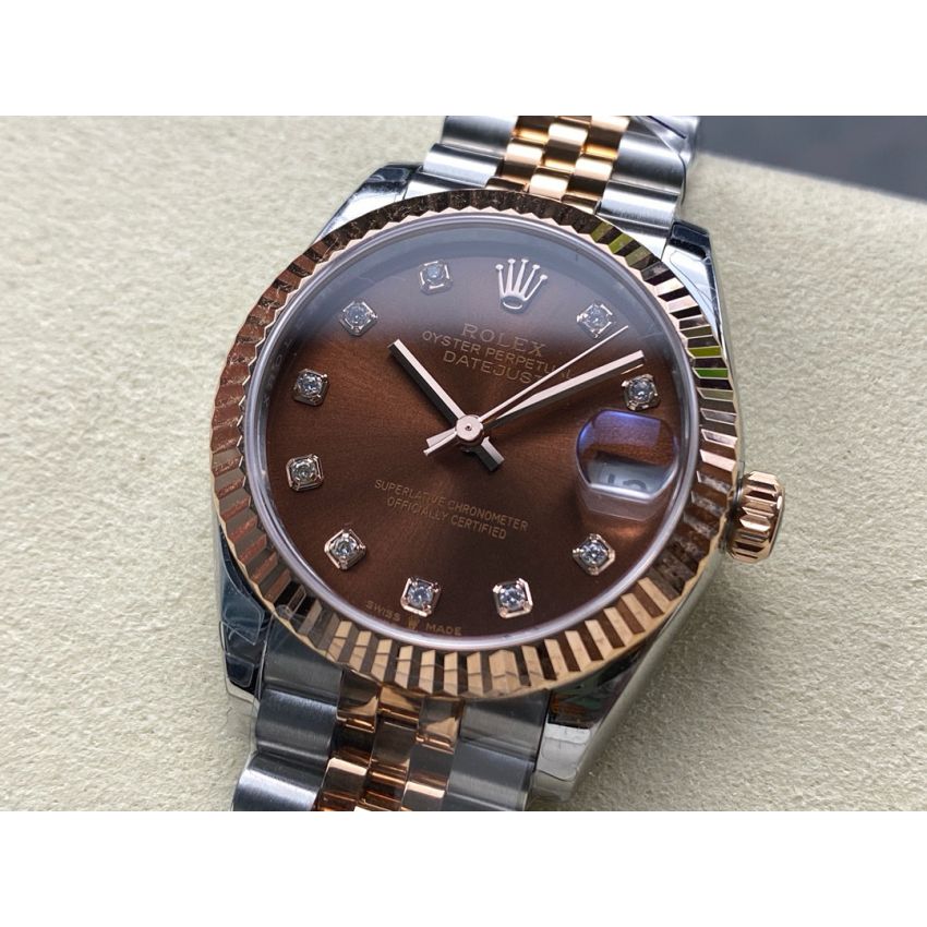 R01ex Lady Datejust 28mm, 31mm, Oystersteel, D1am0nds , 18k rose gold