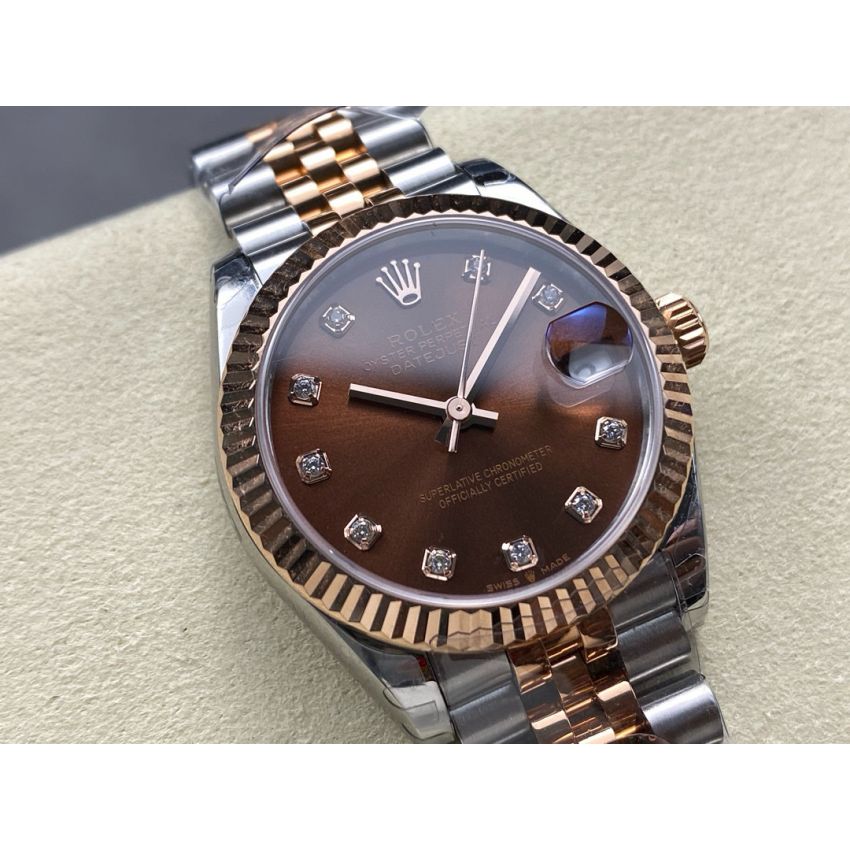 R01ex Lady Datejust 28mm, 31mm, Oystersteel, D1am0nds , 18k rose gold