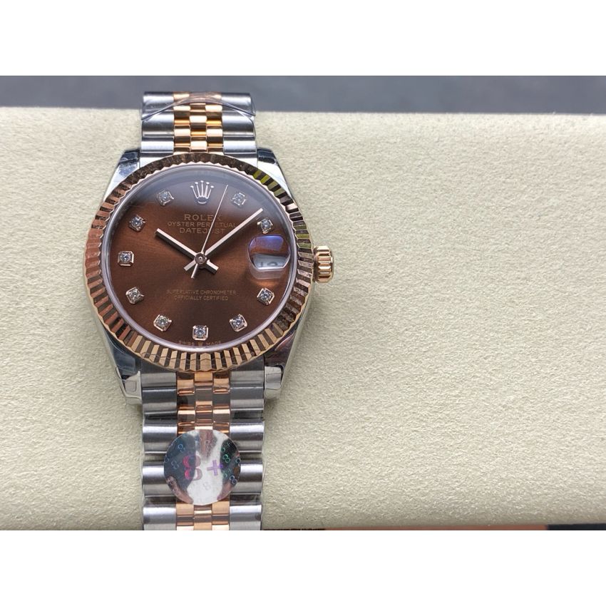 R01ex Lady Datejust 28mm, 31mm, Oystersteel, D1am0nds , 18k rose gold