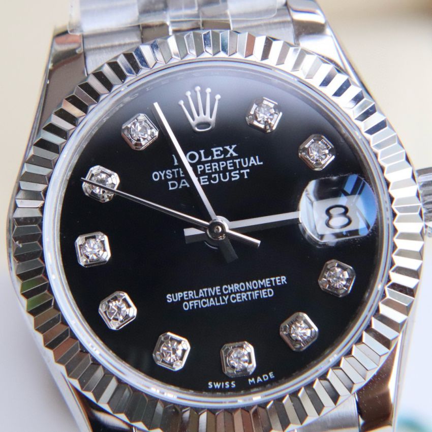 R01ex Lady Datejust 28mm, 31mm, Oystersteel, D1am0nds